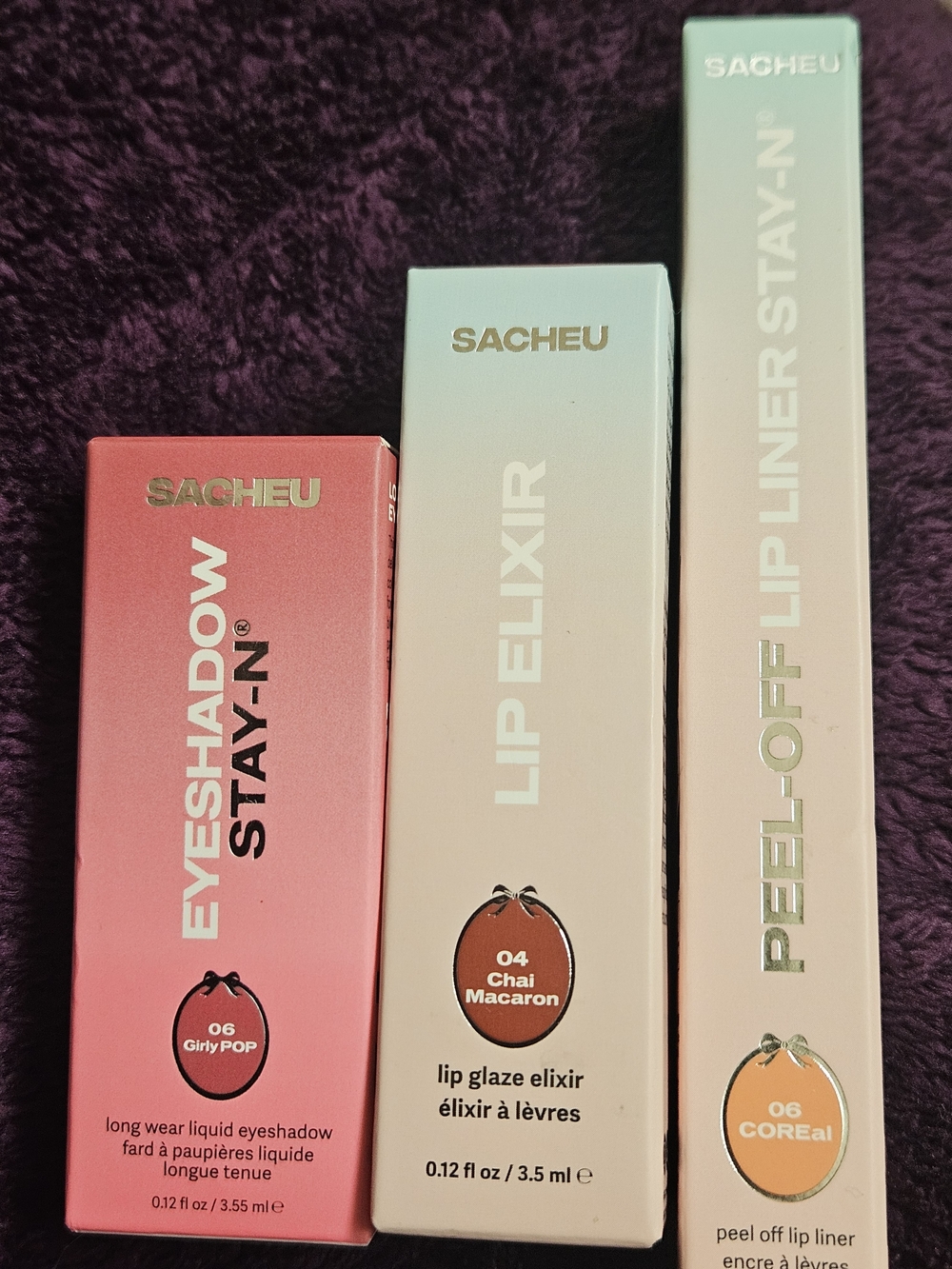 Lip Elixir, Stay-N & Eye Shadow Set — Pink, Nude, & Coral Shades